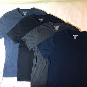 Set of 4 Old Navy Soft Crew Neck Men’s Tees, Sz M
